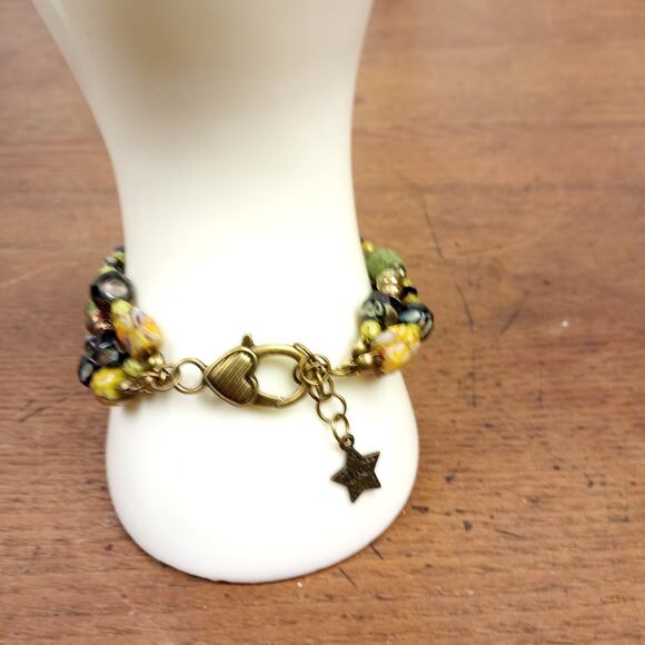 HANDMADE Triple Confetti Bracelet & Earrings - Picture 5 of 7